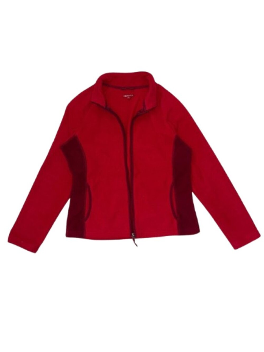 Merona Bright Red Fleece zip-up Jacket